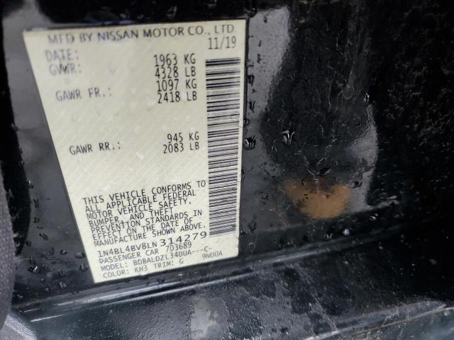 2020 NISSAN ALTIMA S 1N4BL4BV8LN314279