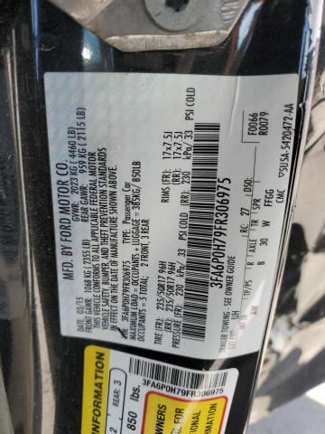 2015 FORD FUSION SE - 3FA6P0H79FR306975