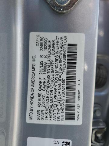 2019 HONDA ACCORD TOURING HYBRID 1HGCV3F95KA011497