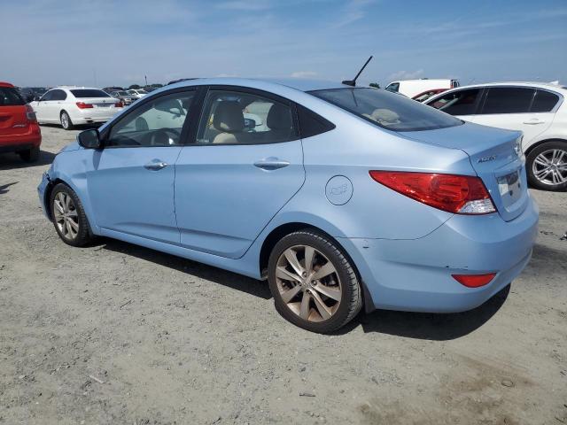 HYUNDAI ACCENT GLS 2013 blue  gas KMHCU4AE8DU463372 photo #3