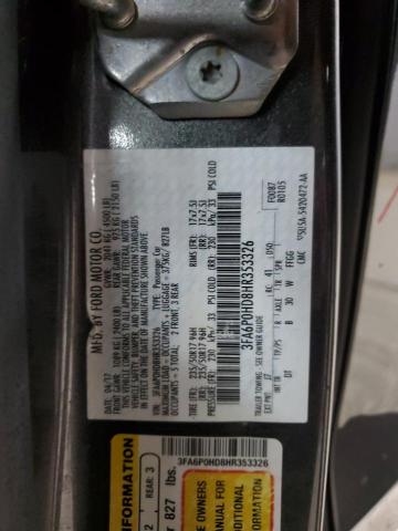 2017 FORD FUSION SE - 3FA6P0HD8HR353326