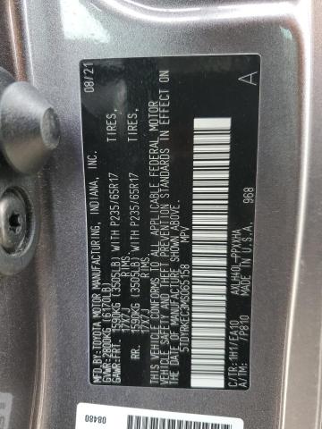 2021 TOYOTA SIENNA XLE - 5TDYRKEC3MS065158
