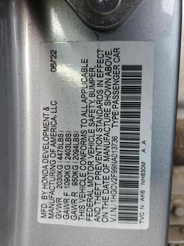 2022 HONDA ACCORD TOU 1HGCV2F99NA013736