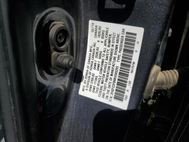 2019 HONDA CIVIC SPOR - 2HGFC2F84KH543295
