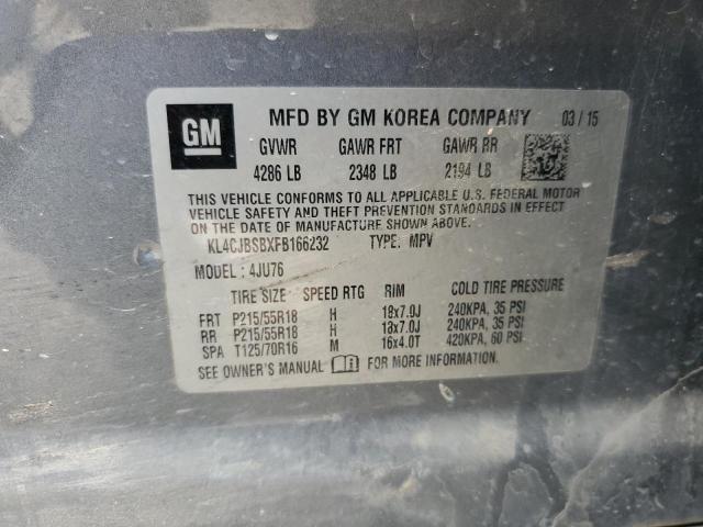 2015 BUICK ENCORE CON - KL4CJBSBXFB166232