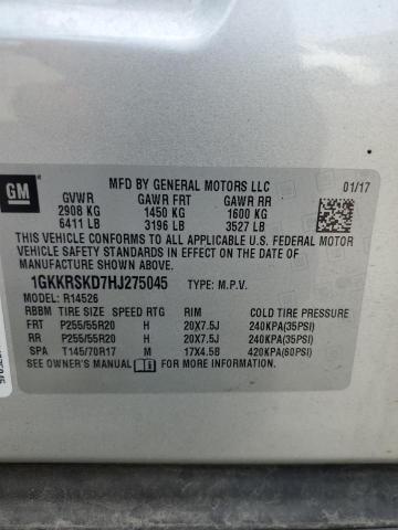 2017 GMC ACADIA LIM - 1GKKRSKD7HJ275045