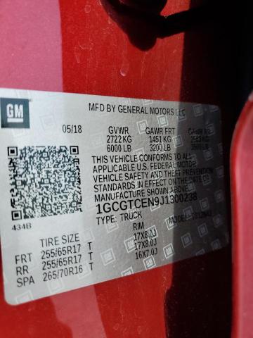 2018 CHEVROLET COLORADO L - 1GCGTCEN9J1300238