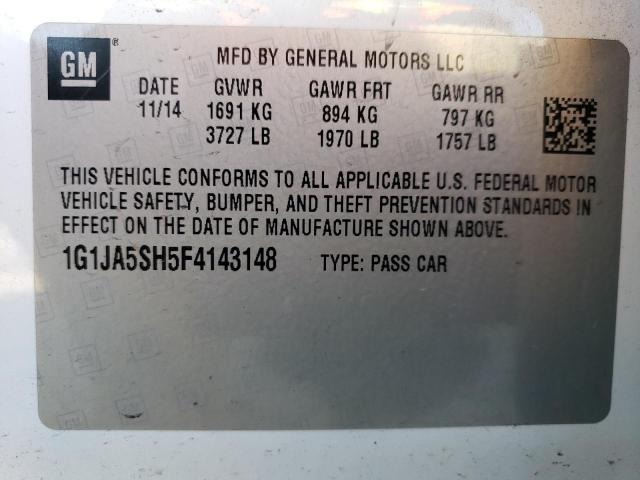 2015 CHEVROLET SONIC LS 1G1JA5SH5F4143148