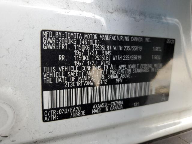 2021 TOYOTA RAV4 XLE P - 2T3C1RFVXMW150412