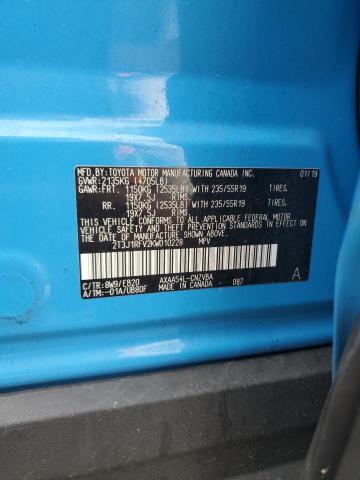 2019 TOYOTA RAV4 ADVEN - 2T3J1RFV2KW010228