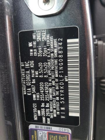 2022 KIA SORENTO SX - 5XYRKDLF1NG088342