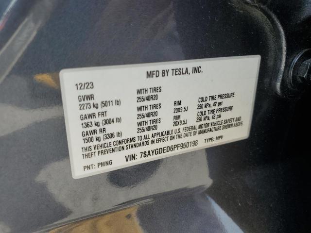 2023 TESLA MODEL Y - 7SAYGDED6PF950198