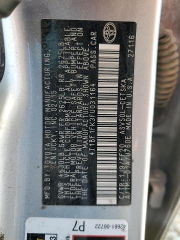 2015 TOYOTA CAMRY LE - 4T1BF1FK3FU031164