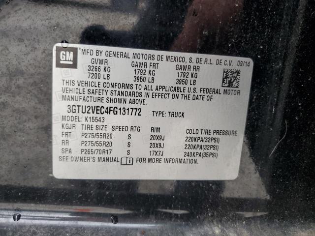 2015 GMC SIERRA K15 - 3GTU2VEC4FG131772