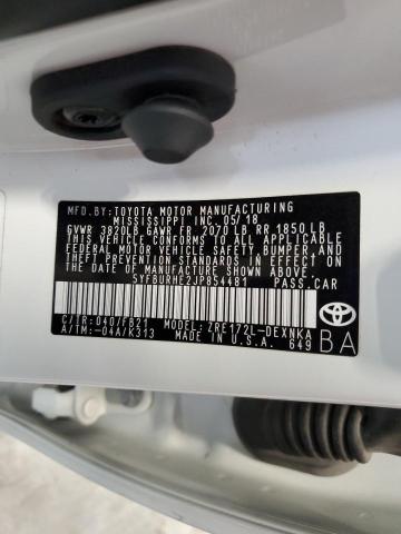 2018 TOYOTA COROLLA L - 5YFBURHE2JP854481