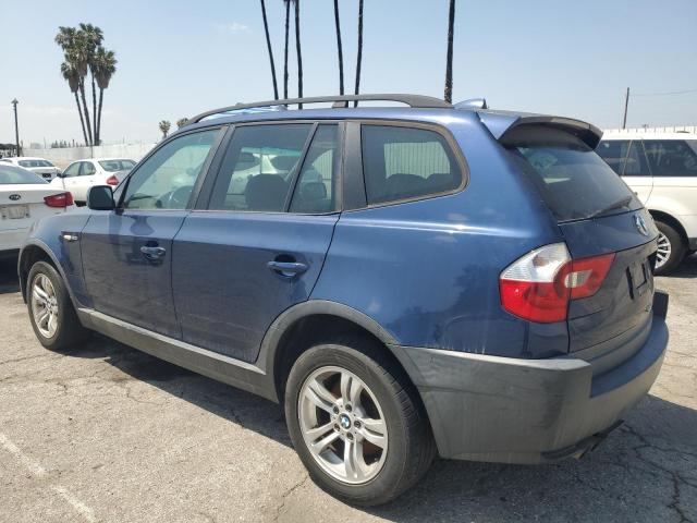 BMW X3 3.0I 2004 blue 4dr spor gas WBXPA93404WA60268 photo #3