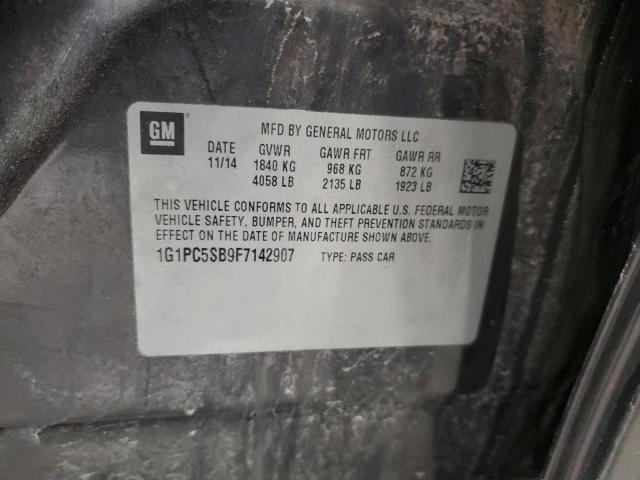 2015 CHEVROLET CRUZE LT - 1G1PC5SB9F7142907