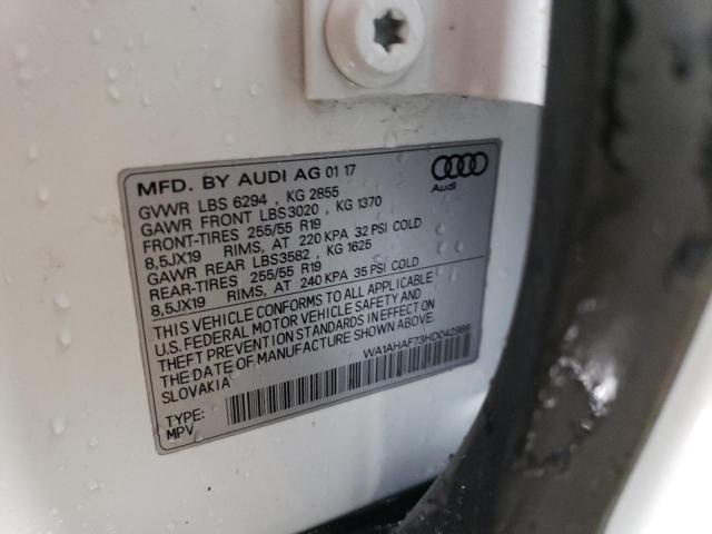 2017 AUDI Q7 PREMIUM - WA1AHAF73HD042989