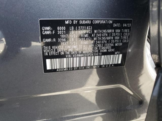 2023 SUBARU ASCENT PRE 4S4WMACD3P3439619