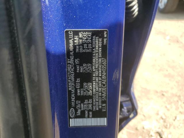 2022 HYUNDAI TUCSON LIM - 5NMJECAE8NH135607