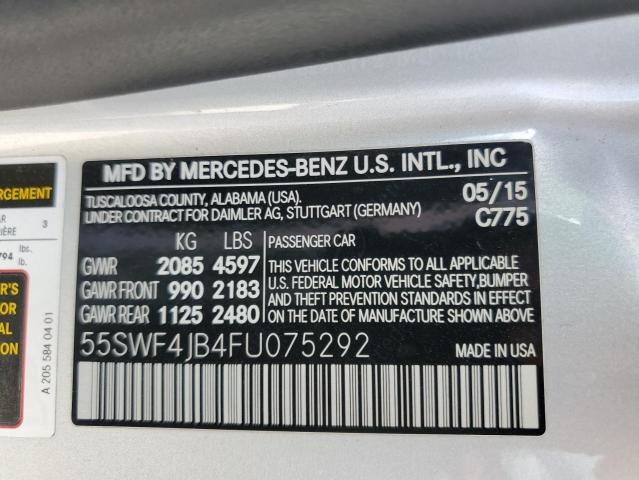 2015 MERCEDES-BENZ C 300 55SWF4JB4FU075292
