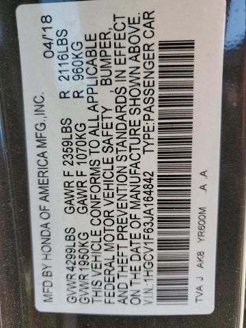 2018 HONDA ACCORD EXL - 1HGCV1F63JA164842