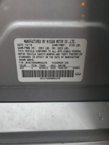 2017 INFINITI Q50 HYBRID JN1AV7AR6HM900078