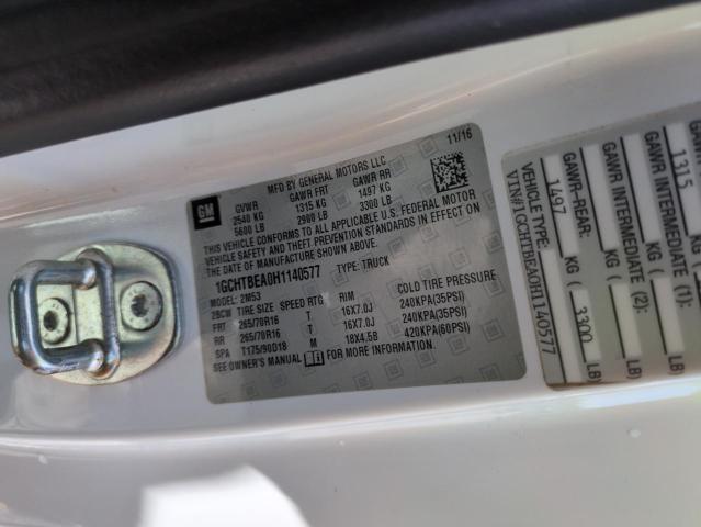 2017 CHEVROLET COLORADO - 1GCHTBEA0H1140577
