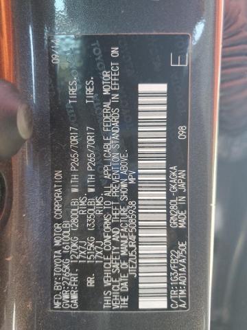 2015 TOYOTA 4RUNNER SR - JTEZU5JR4F5085938