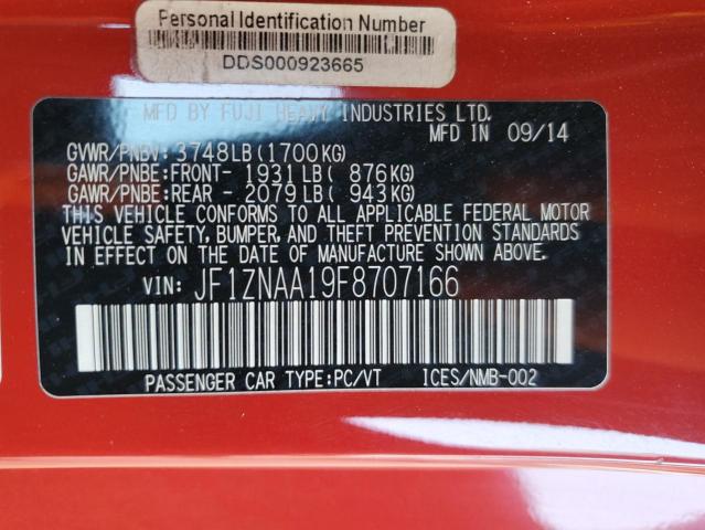 JF1ZNAA19F8707166 2015 TOYOTA SCION