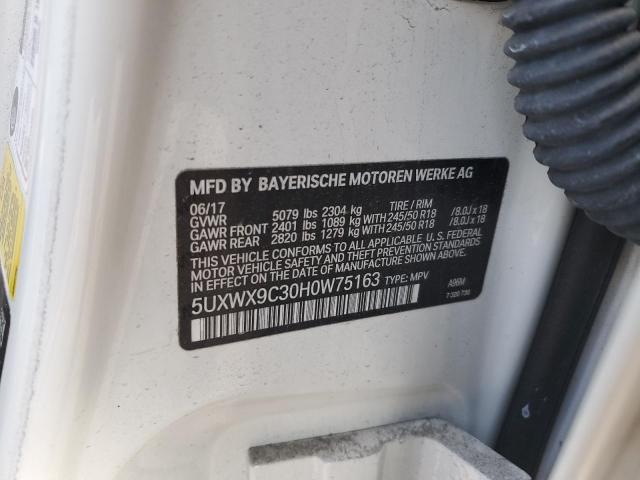 2017 BMW X3 XDRIVE2 - 5UXWX9C30H0W75163