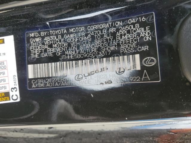 2016 LEXUS RC 350 JTHHE5BC9G5013317