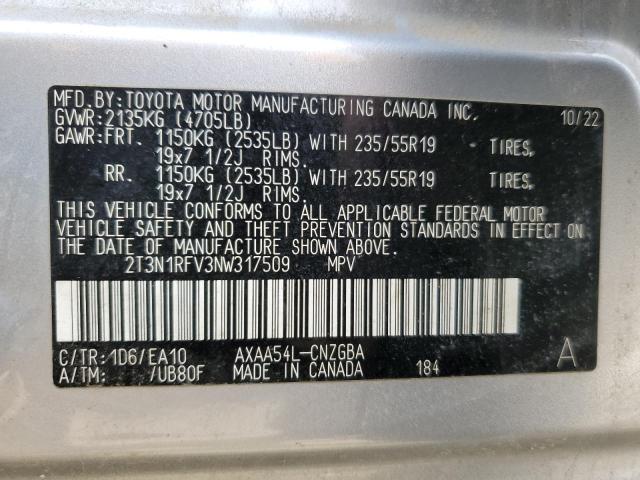 2022 TOYOTA RAV4 LIMIT - 2T3N1RFV3NW317509