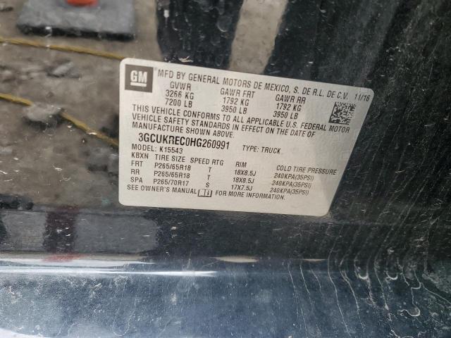 2017 CHEVROLET SILVERADO - 3GCUKREC0HG260991