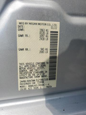 2022 NISSAN ALTIMA SV - 1N4BL4DV3NN329658
