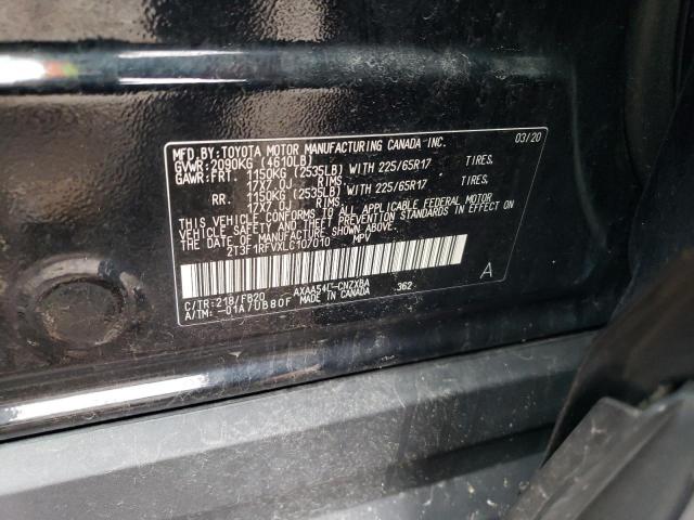 2020 TOYOTA RAV4 LE - 2T3F1RFVXLC107010