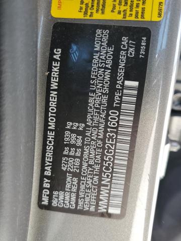2016 MINI COOPER CLU WMWLN5C55G2E31600