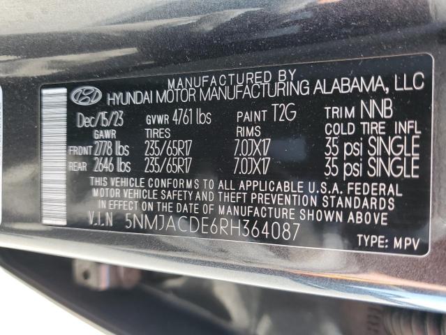2024 HYUNDAI TUCSON SE 5NMJACDE6RH364087