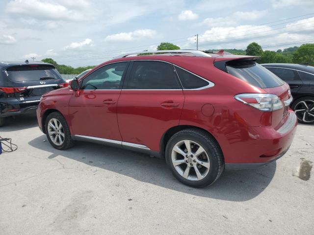 LEXUS RX 350 2012 red  gas 2T2ZK1BA0CC078698 photo #3
