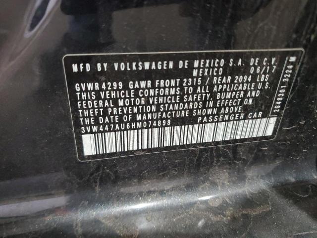 2017 VOLKSWAGEN GTI S/SE 3VW447AU6HM074898