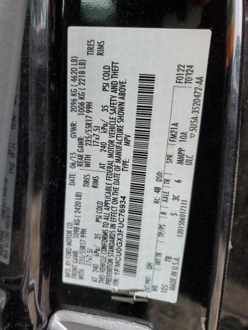 2015 FORD ESCAPE SE - 1FMCU0GX3FUC76934