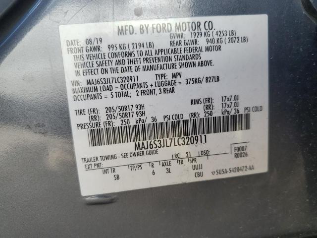 2020 FORD ECOSPORT S - MAJ6S3JL7LC320911