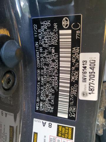 2023 TOYOTA COROLLA LE - JTDBCMFE7P3004761