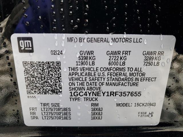 2024 CHEVROLET SILVERADO - 1GC4YNEY1RF357655