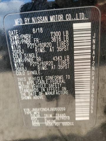 2018 NISSAN ARMADA SV - JN8AY2ND4J9060059