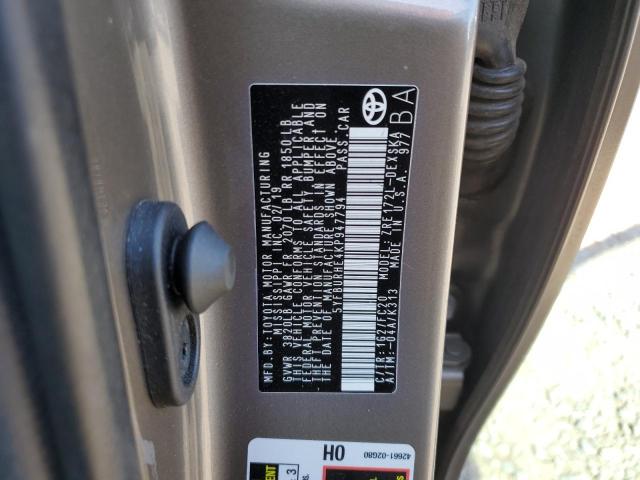 2019 TOYOTA COROLLA L - 5YFBURHE4KP947794