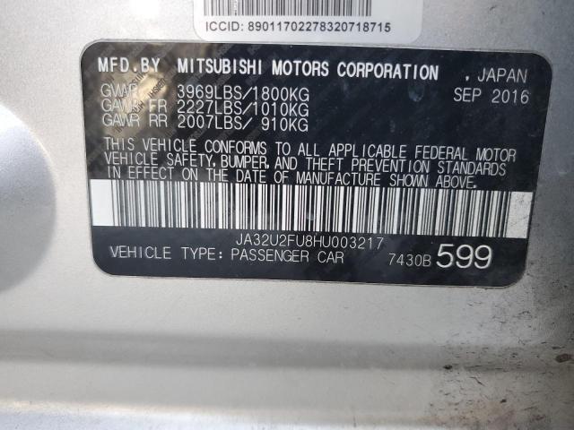 2017 MITSUBISHI LANCER ES JA32U2FU8HU003217