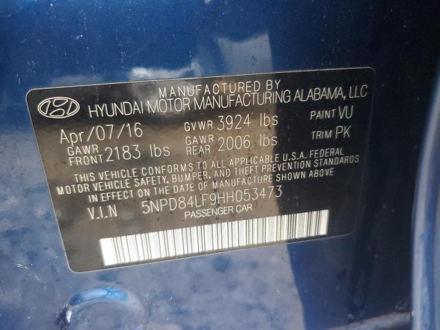 2017 HYUNDAI ELANTRA - 5NPD84LF9HH053473