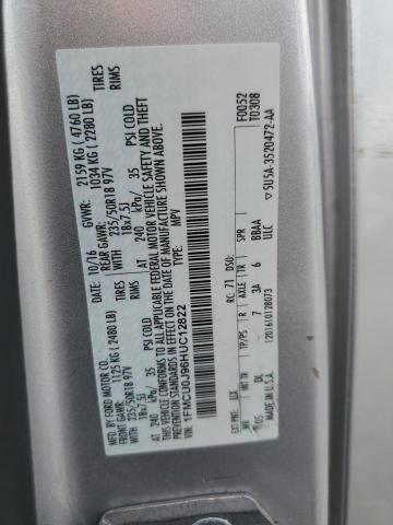2017 FORD ESCAPE TIT - 1FMCU0J96HUC12822
