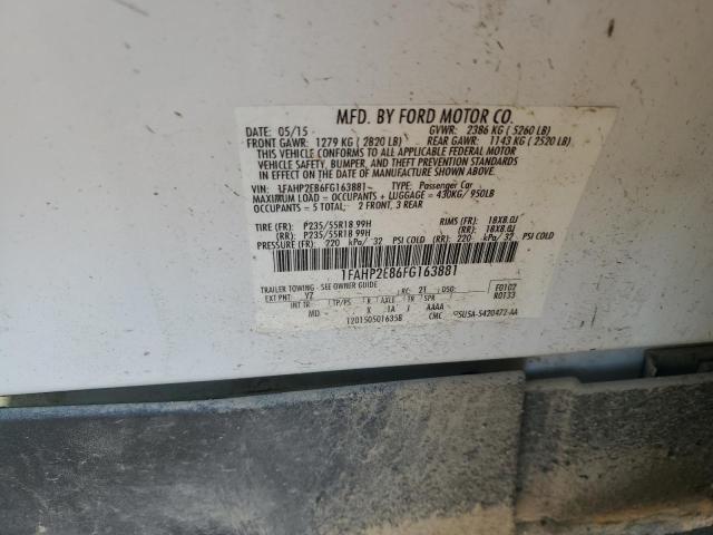 2015 FORD TAURUS SEL - 1FAHP2E86FG163881